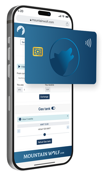 Card Payments Illustration Mountain Wolf